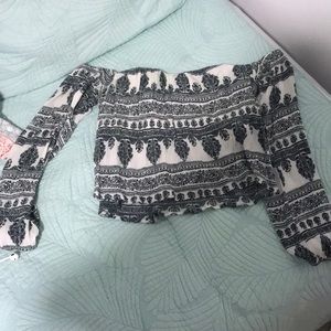 LA Hearts off the shoulder top